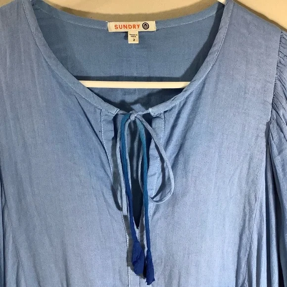 Sundry Blue Ombre Women's Dress - Picture 7 of 9